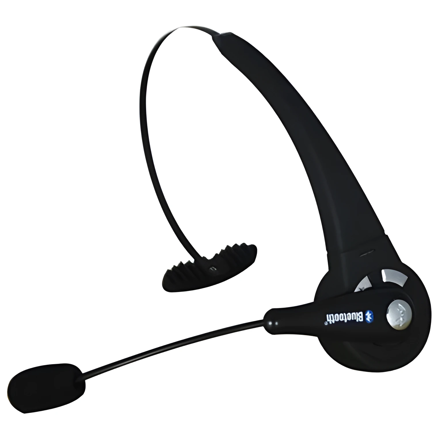 Black and silver Bluetooth headset with headband design for PS3 and mobile phone voice chat