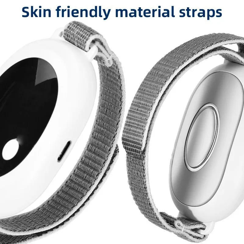 White sleep aid device with handheld remote control showing 20 gear settings and USB charging port