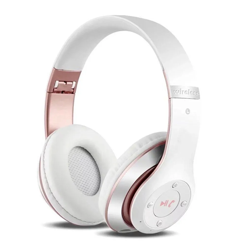 Wireless Bluetooth headset head-mounted design in Black with 10-metre range Bluetooth 4.2
