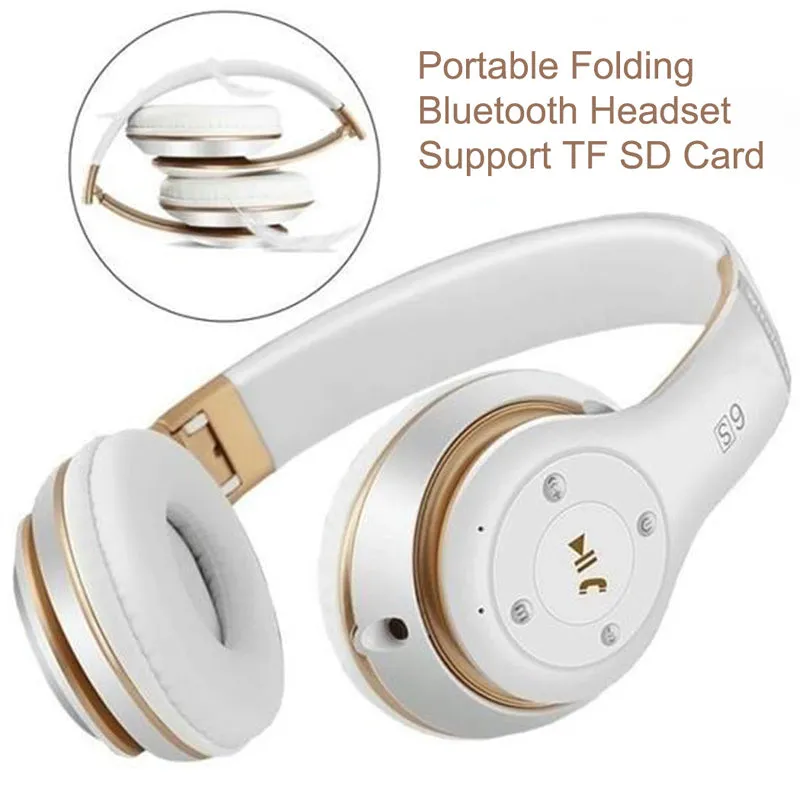 Wireless Bluetooth headset head-mounted design in Black with 10-metre range Bluetooth 4.2