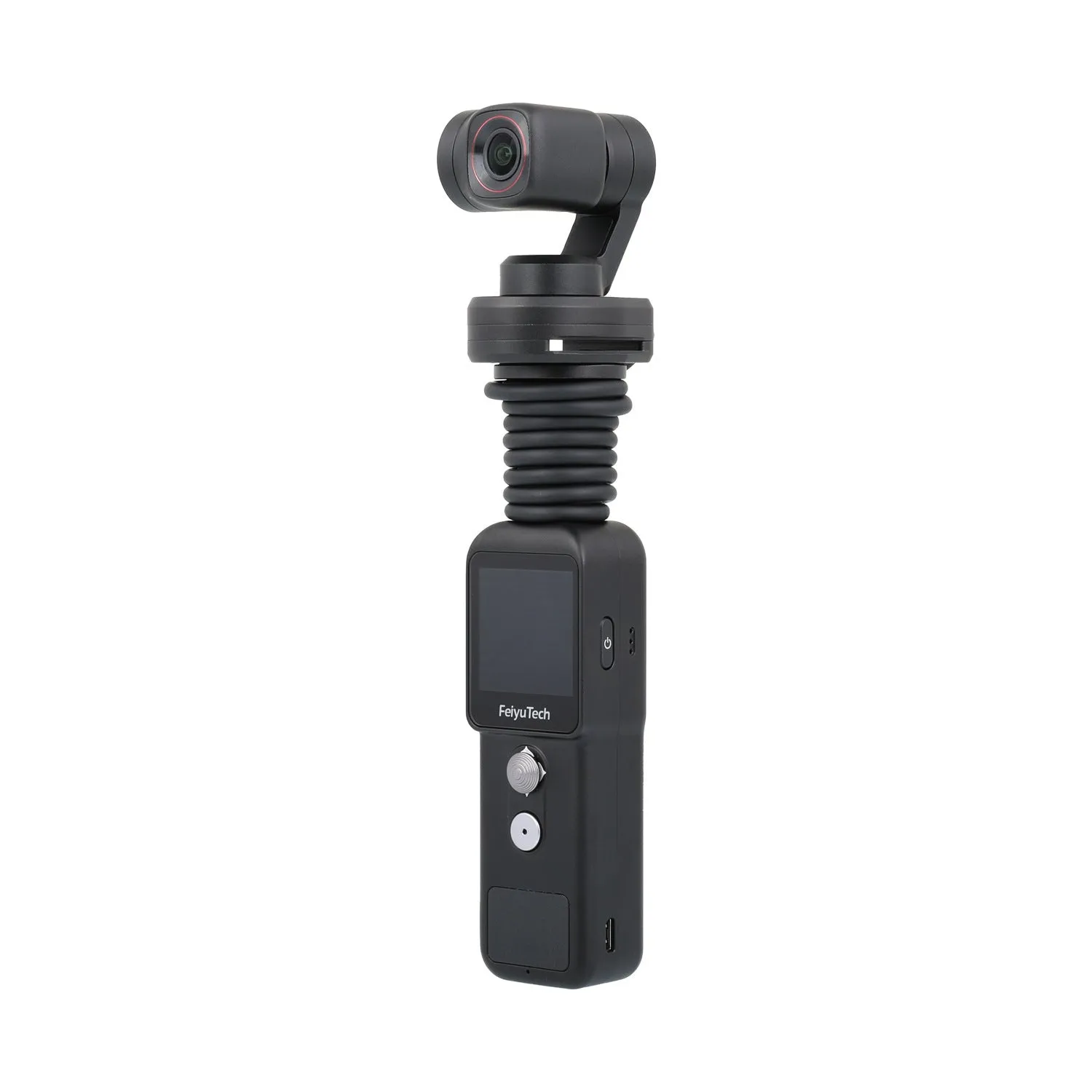 Feiyu Pocket2S pocket gimbal camera with magnetic suction base in black, 4K HD, aviation aluminium alloy