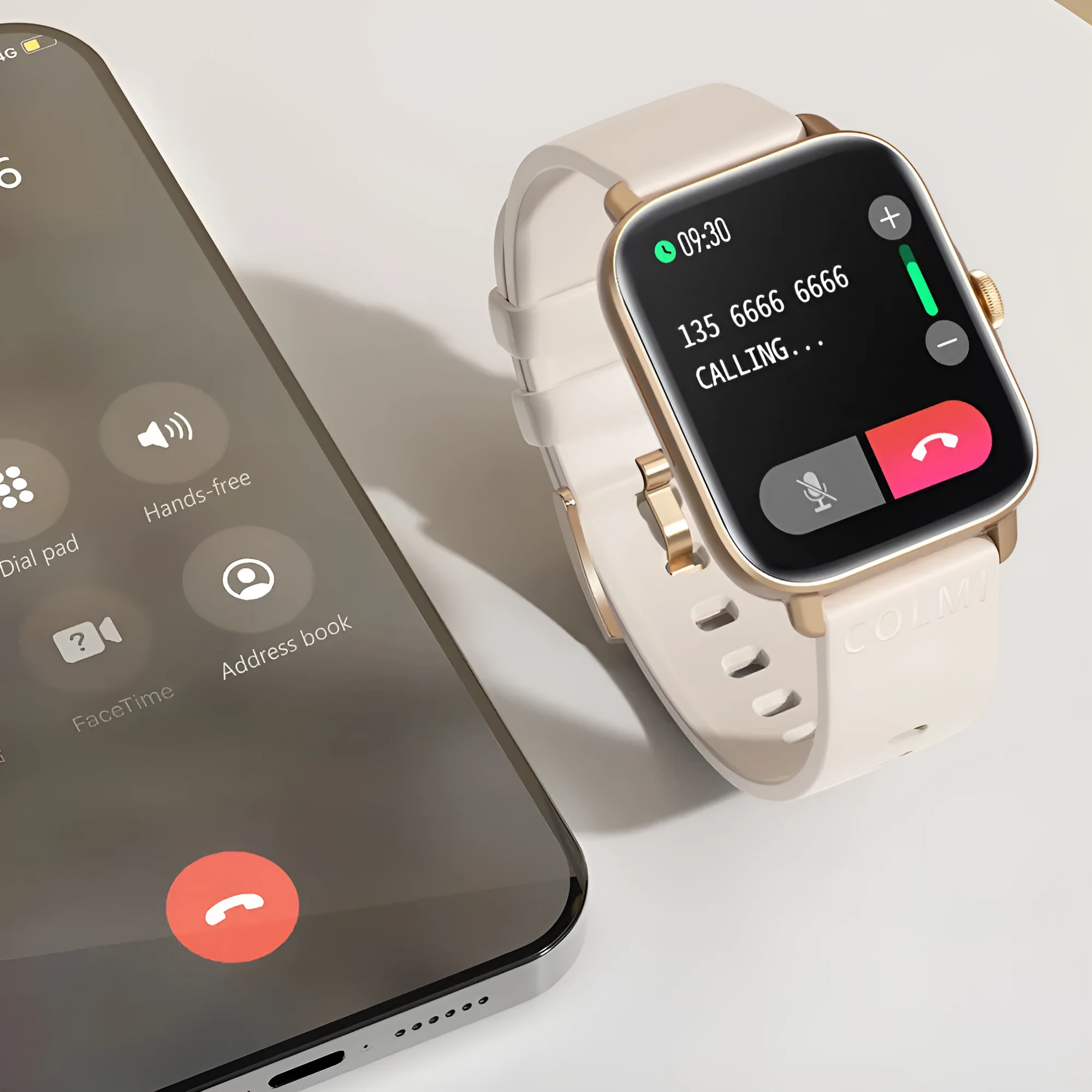 Waterproof full screen smart watch with heart rate and blood pressure monitoring, available in multiple colours