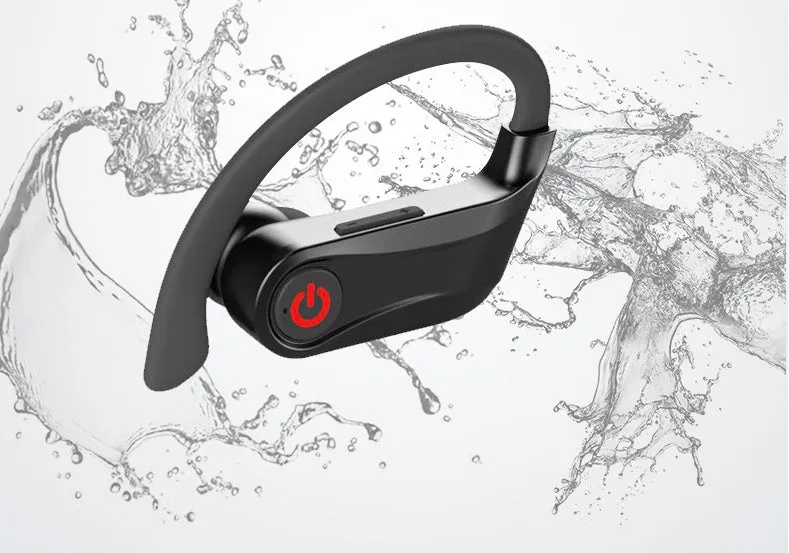 Wireless TWS Bluetooth headset in black with charging case for music and calls