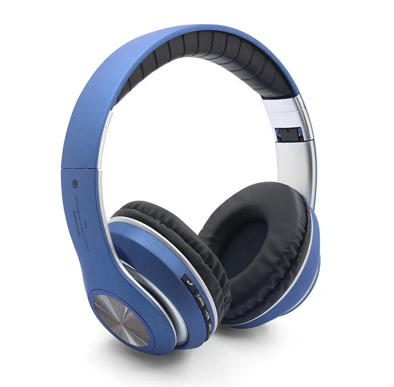 Private Mode 5.0 folding wireless stereo headphones with Bluetooth 5.0 in black, 200mAh battery, head-mounted
