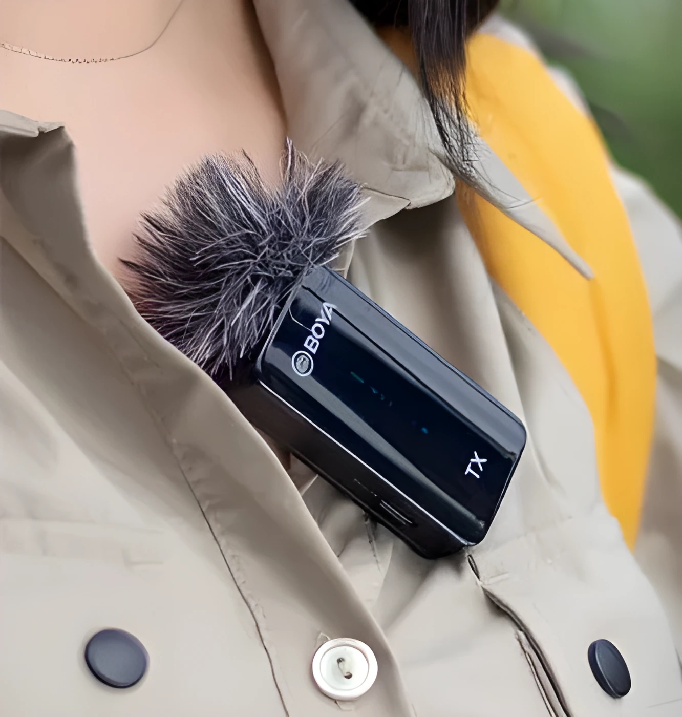 BY-XM6 clip-on wireless microphone transmitter for mobile phone SLR camera recording
