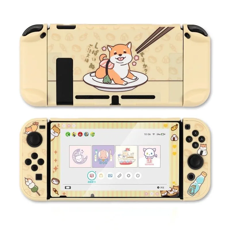 Nintendo Switch Lite silicone protective shell case with back grip and rocker sleeve accessories.