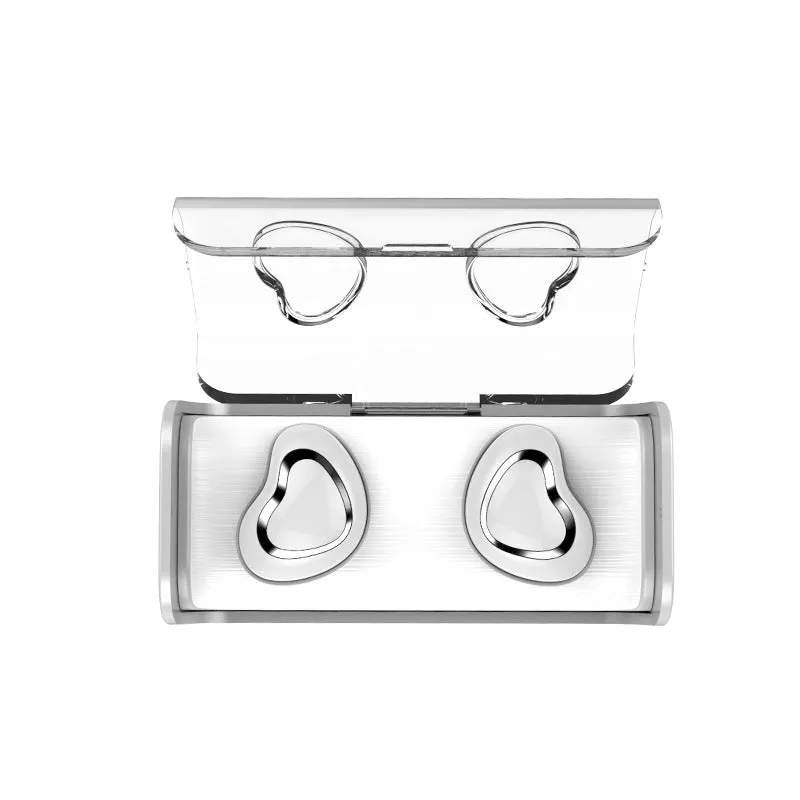 TWS-7 binaural wireless Bluetooth earbuds in black with charging case, Bluetooth 5.0, 50mAh battery inside