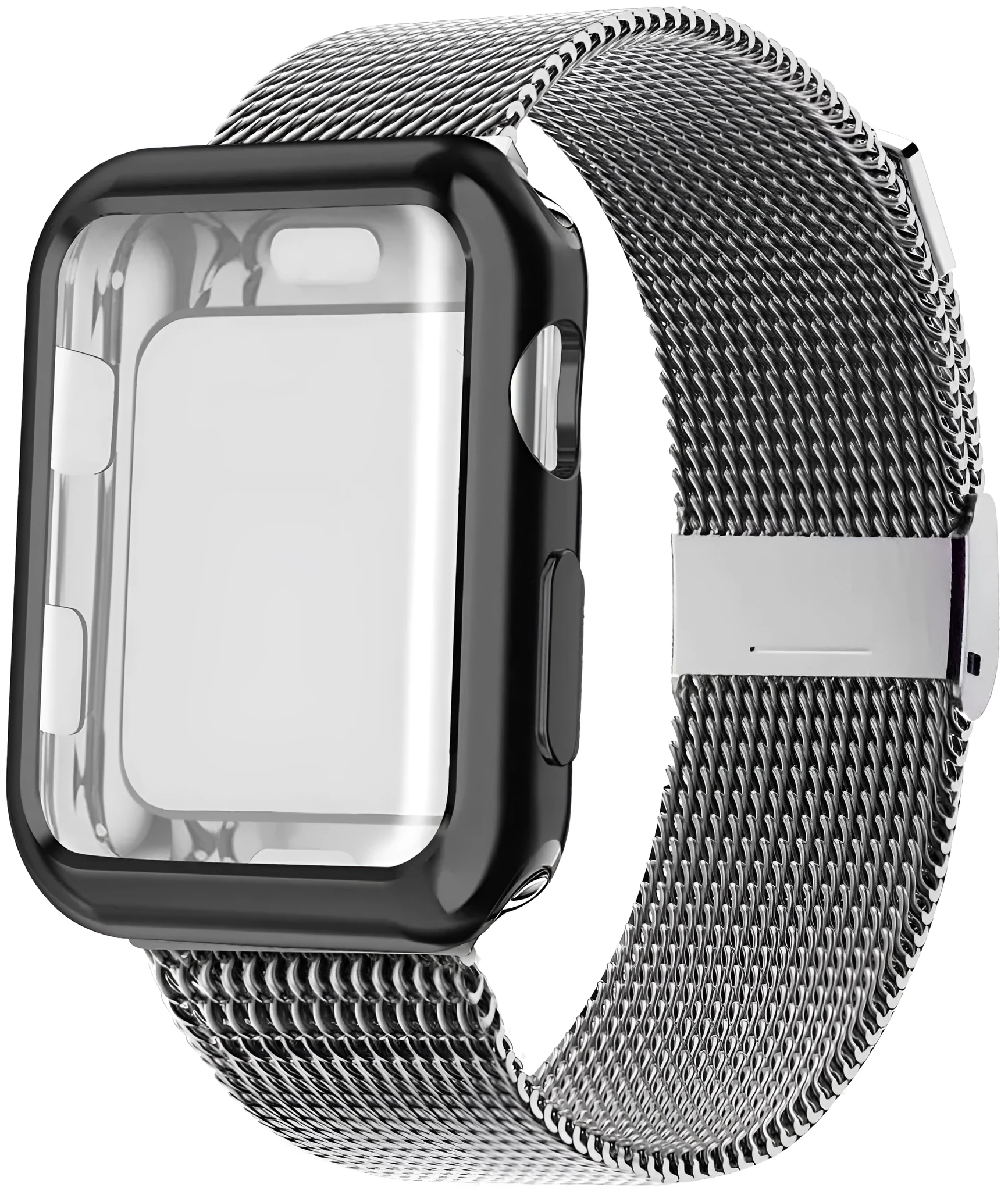 Magnetic Milan metal and TPU Apple Watch band in multiple colours with a storage case.