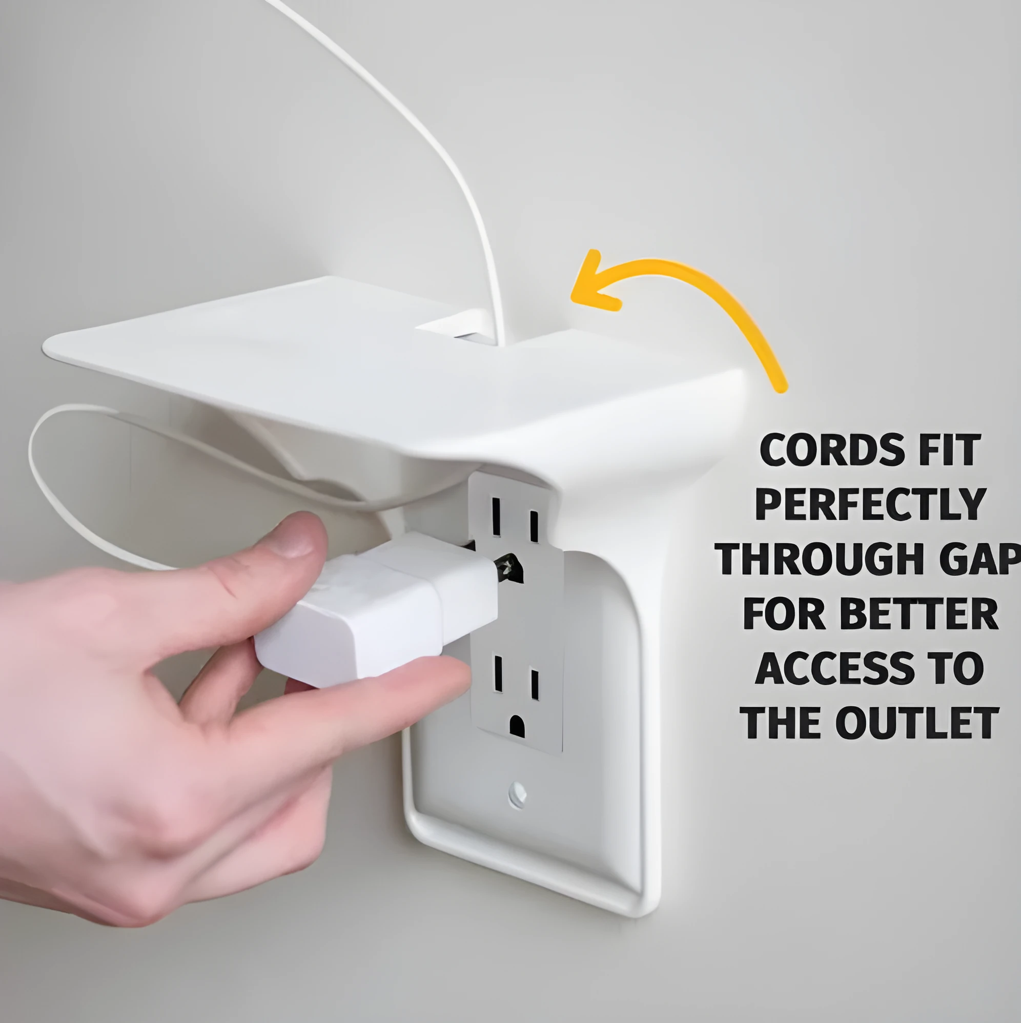 White plastic socket storage rack for organising tools, shown with dimensions 14cm by 10cm by 15cm.