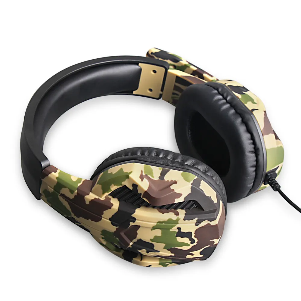 Green PS4 wired gaming headset over-ear design with 3.5mm connector and built-in microphone