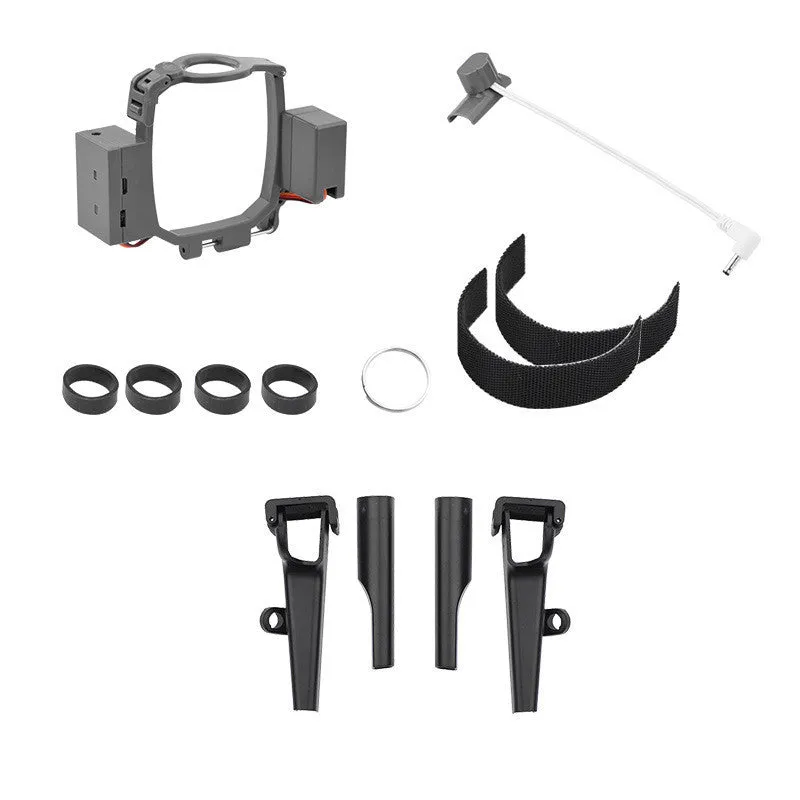 DJI Mavic 2 airdrop thrower in grey ABS with bottom tripod and release mechanism