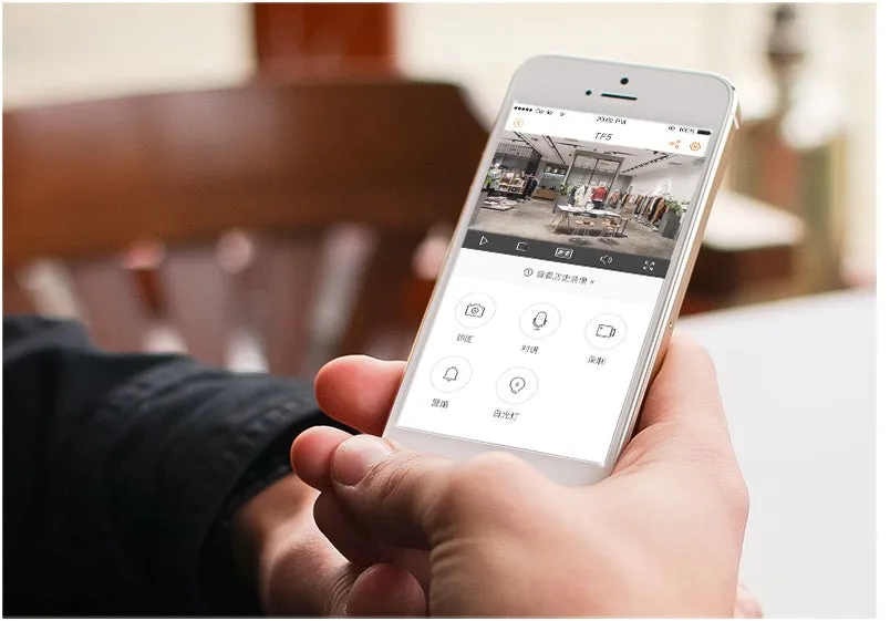 TP7 4MP 1080p wireless WiFi security camera with infrared night vision and motion detection