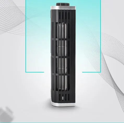 Black notebook cooling pad with dual fans, showing dimensions of 294mm wide by 65mm deep.