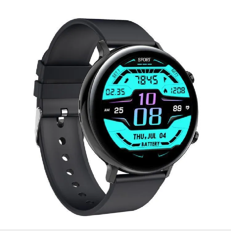 Smart watch with aluminium alloy bezel and carbon fiber back, showing Bluetooth calling interface on screen