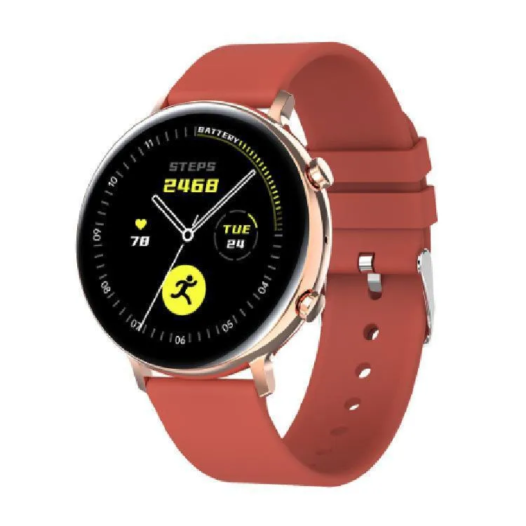 Smart watch with aluminium alloy bezel and carbon fiber back, showing Bluetooth calling interface on screen
