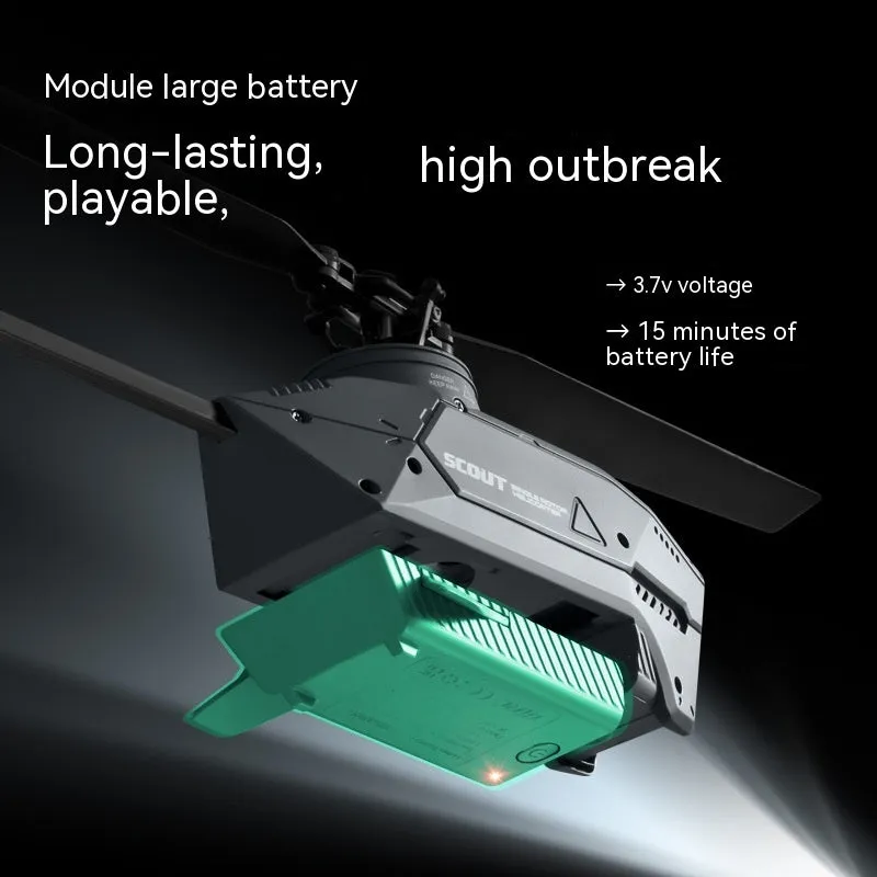 Four-channel single paddle helicopter drone with 8K dual camera and optical flow auto-follow in colour L1 Single Paddle