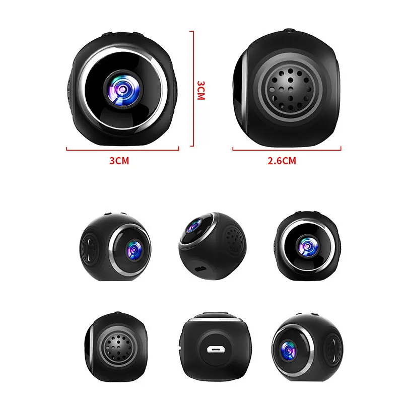 HD WiFi Smart Portable X11 Camera in black with compact ABS body