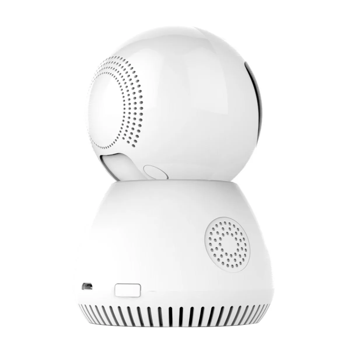White wireless camera with head shaking machine