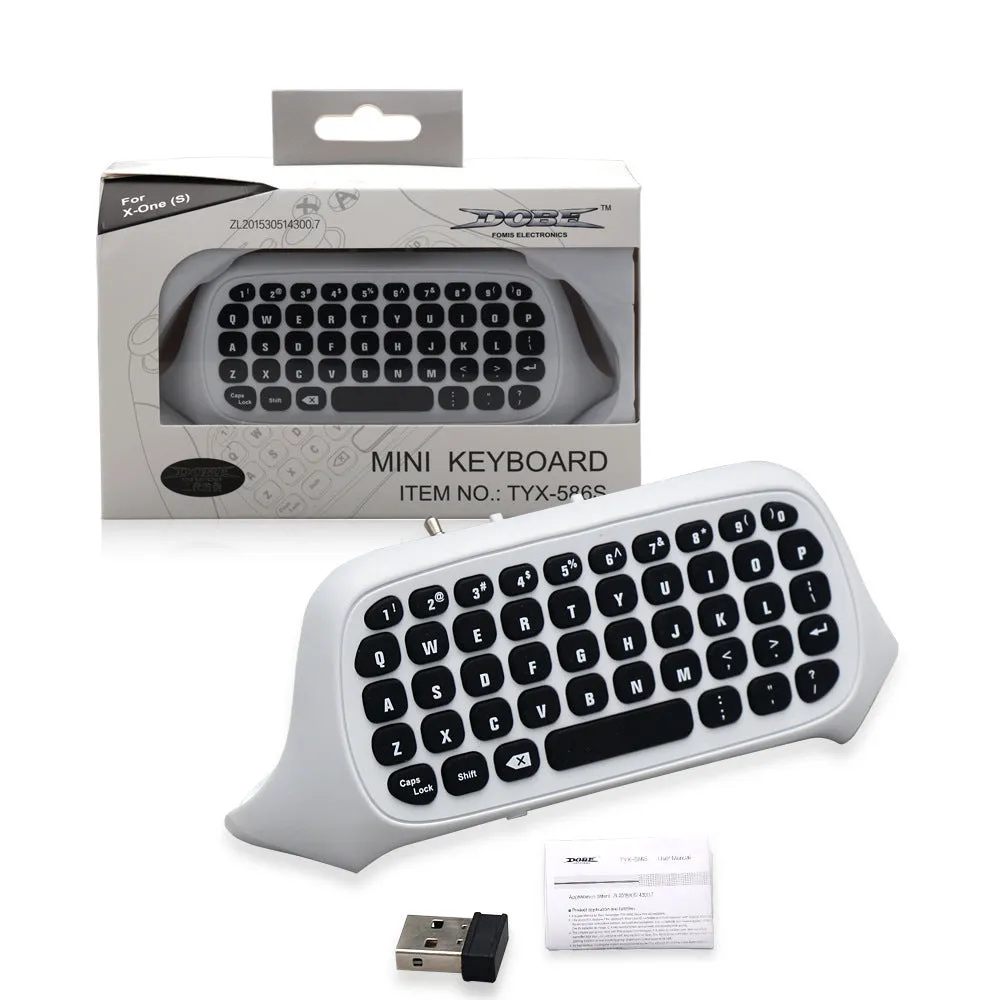 White wireless gamepad keyboard handle chat keyboard for Xbox with ABS build, 350x300x440mm