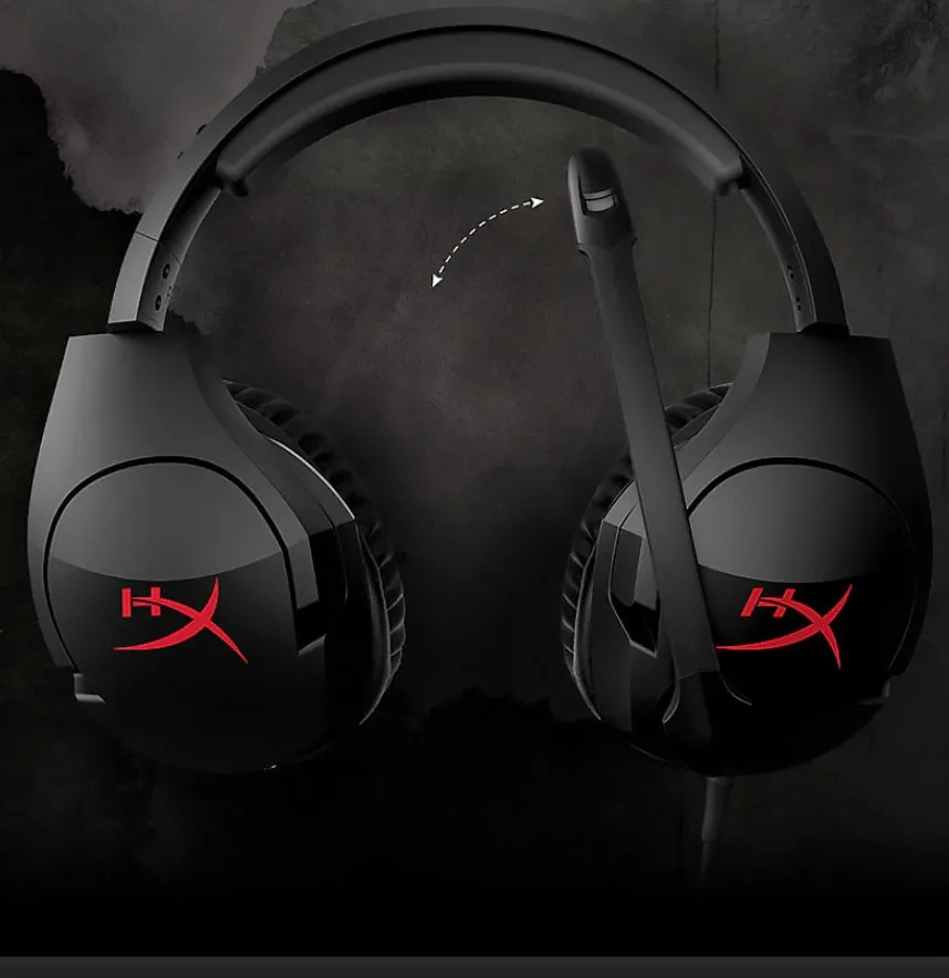 Stinger black wired over-ear gaming headset with microphone and 1.3-metre cable