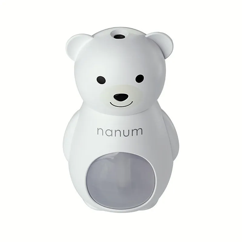 USB mini humidifier, animal-shaped, ultrasonic, 2W, timer 2-8 hours, in blue colour on a desk