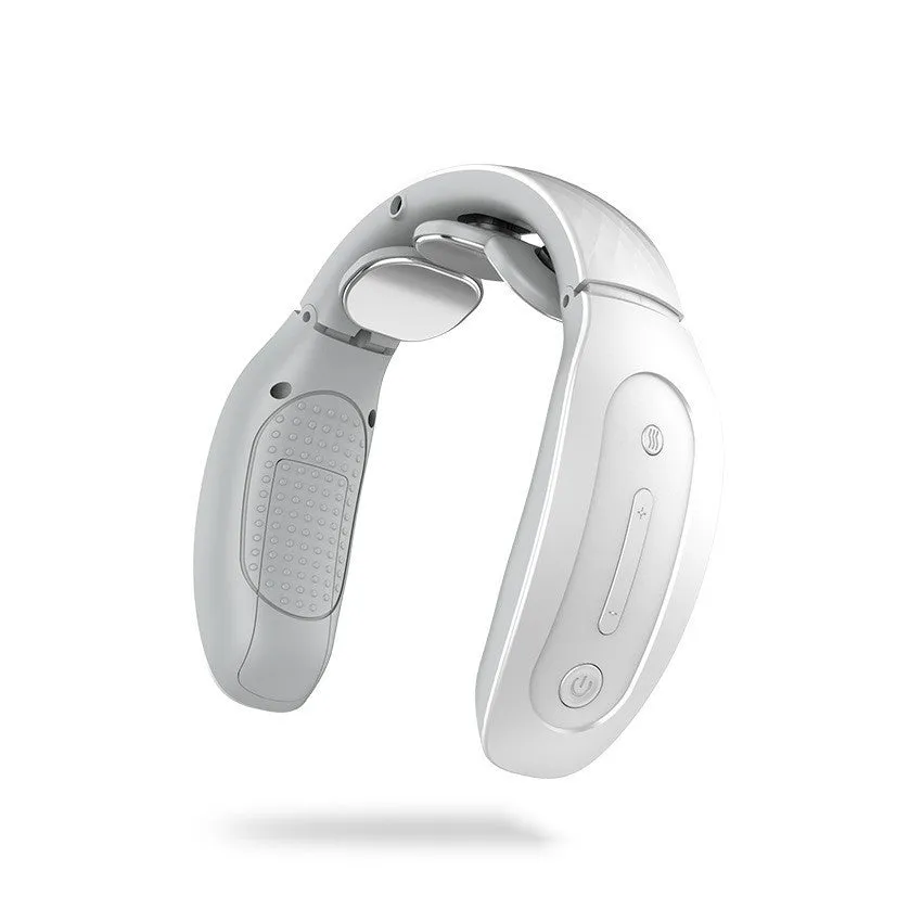 Red and white intelligent cervical massager handheld device with three contact points