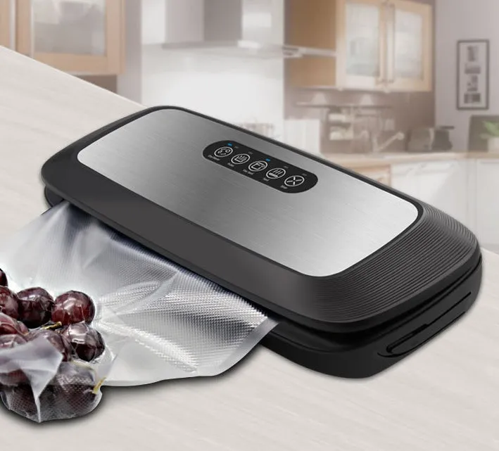 Stainless steel kitchen baler QH-03 vacuum sealer with 30cm sealing length and 130W power