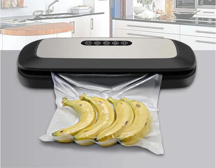 Stainless steel kitchen baler QH-03 vacuum sealer with 30cm sealing length and 130W power