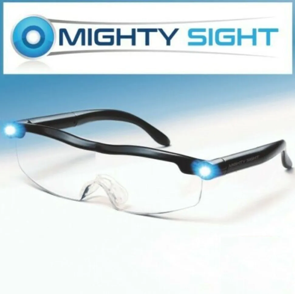 Transparent black USB LED reading glasses with scheduling timer and ABS frame