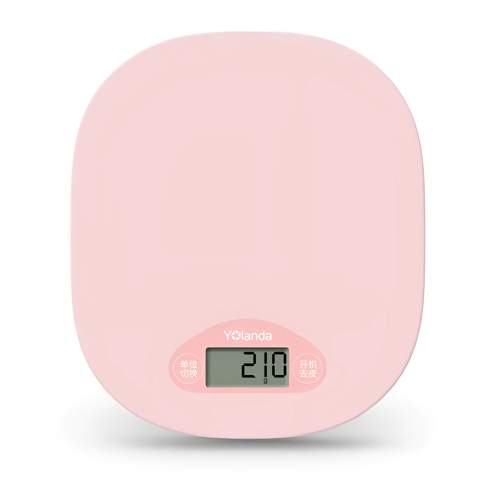 Smart kitchen scale with LCD display, choice of colours, 2g to 5000g weighing range, tare function