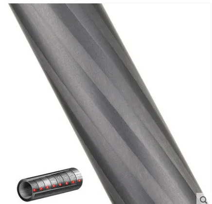 Black carbon fibre camera monopod fully extended with six telescoping sections