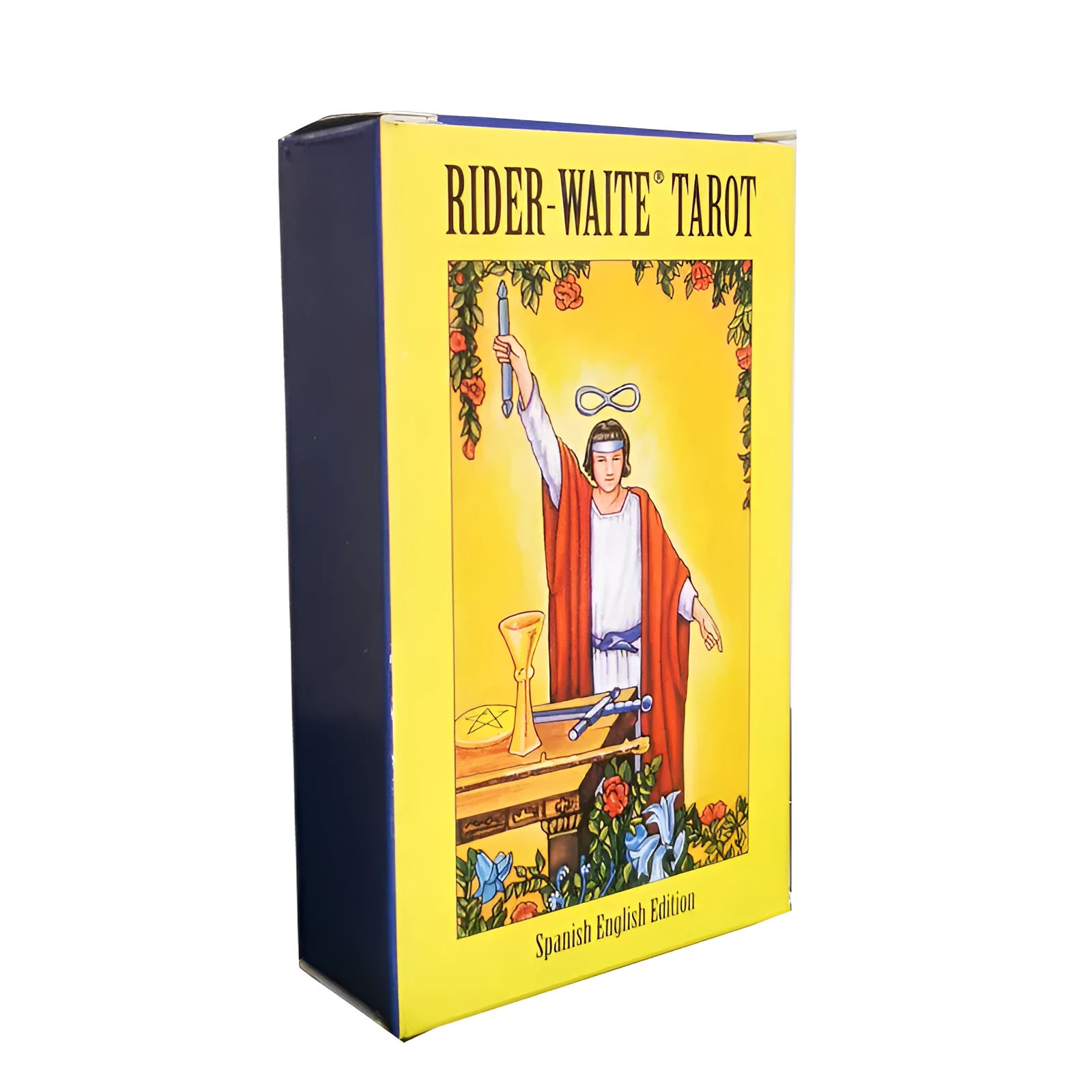 English version fate divination tarot card deck 78 cards 6x10.3cm Spanish Tarot colour box packaging