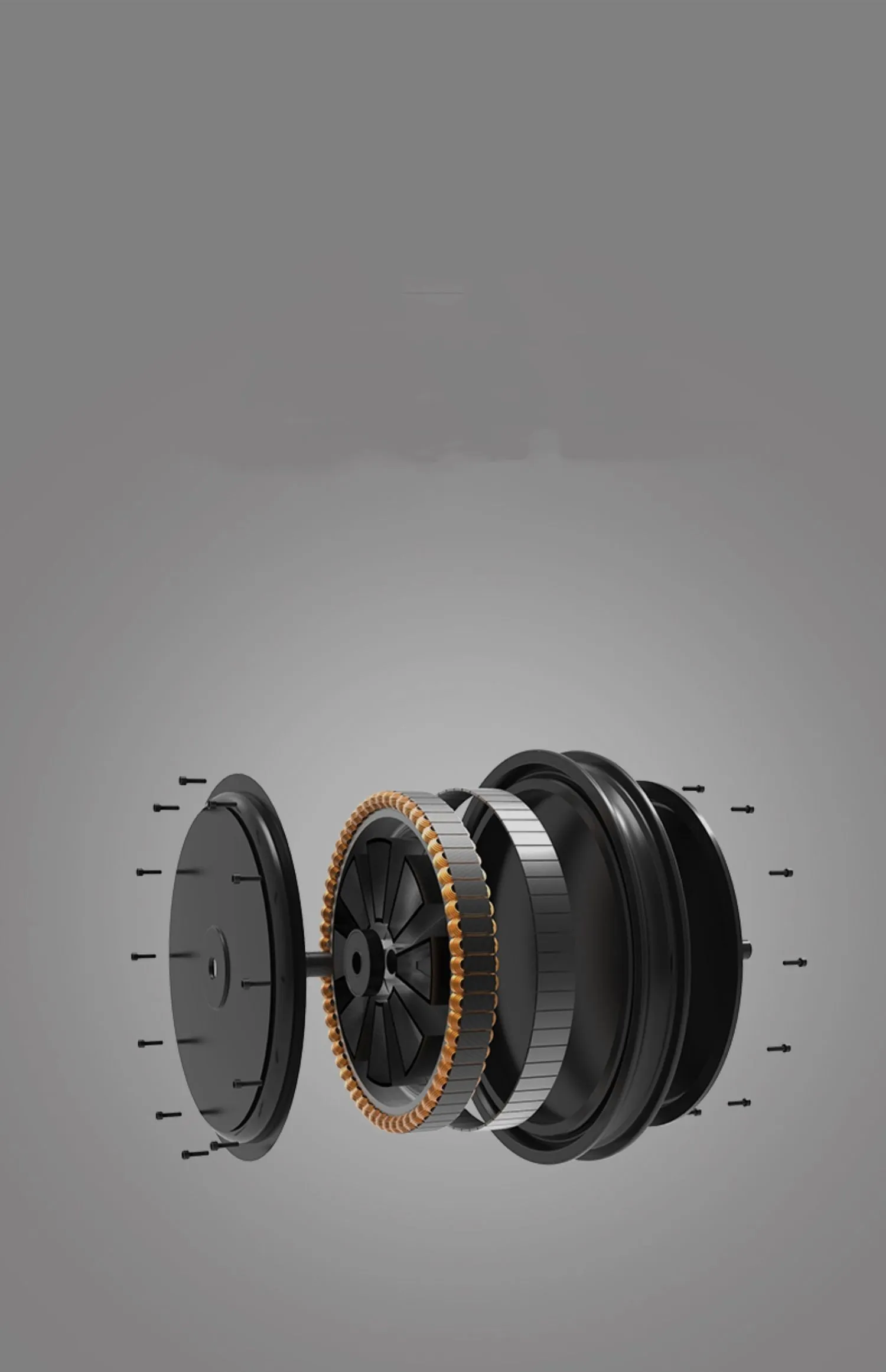 Black 14-inch smart balance car one wheel somatosensory with 72V battery and 25km range