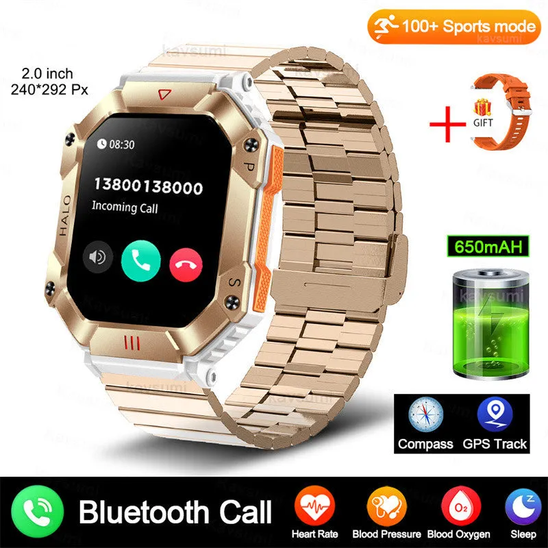 Android GPS fitness smart watch for women with titanium alloy case and multiple strap colour options