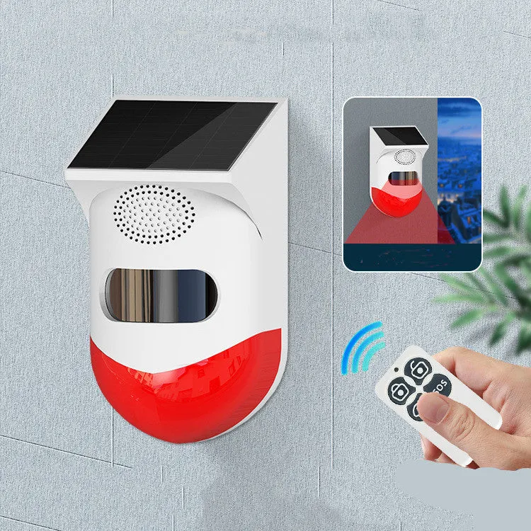 Solar-powered infrared security alarm with wireless GSM communication for outdoor perimeter protection
