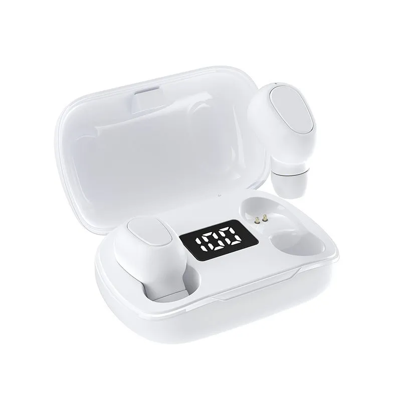 Bluetooth wireless in-ear earphones with digital charging box, IPX5 waterproof, XT7 black