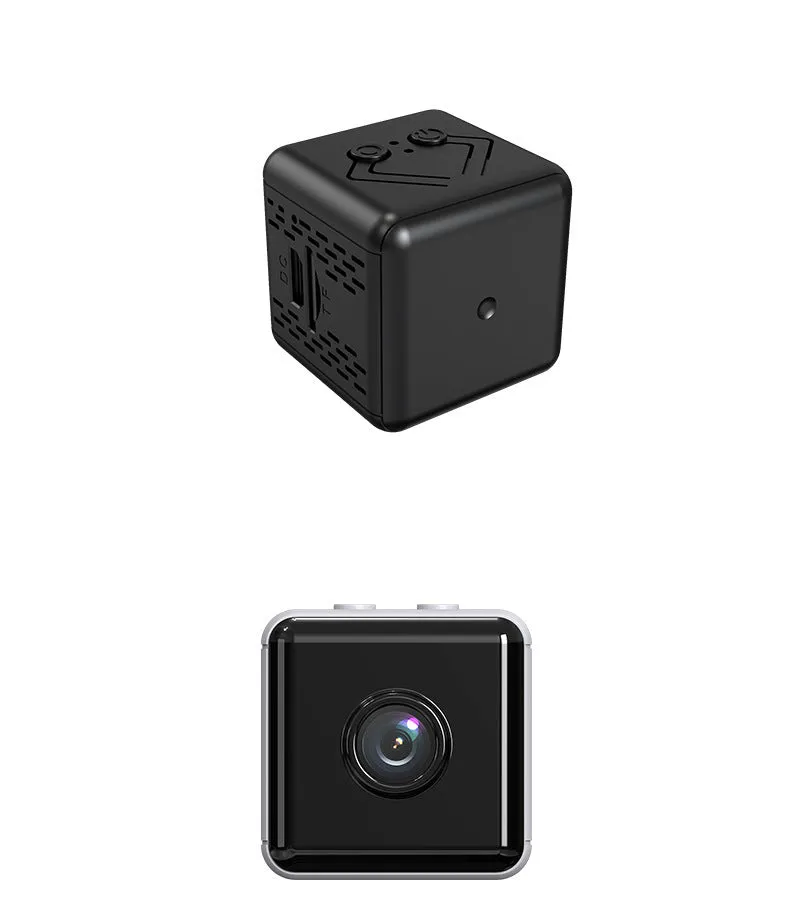 1080p white home security wifi surveillance camera with plastic body and USB cable, 145x75x40mm dimensions