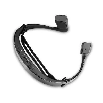LF-18 Bluetooth sport earphone in white with in-ear fit and wireless design