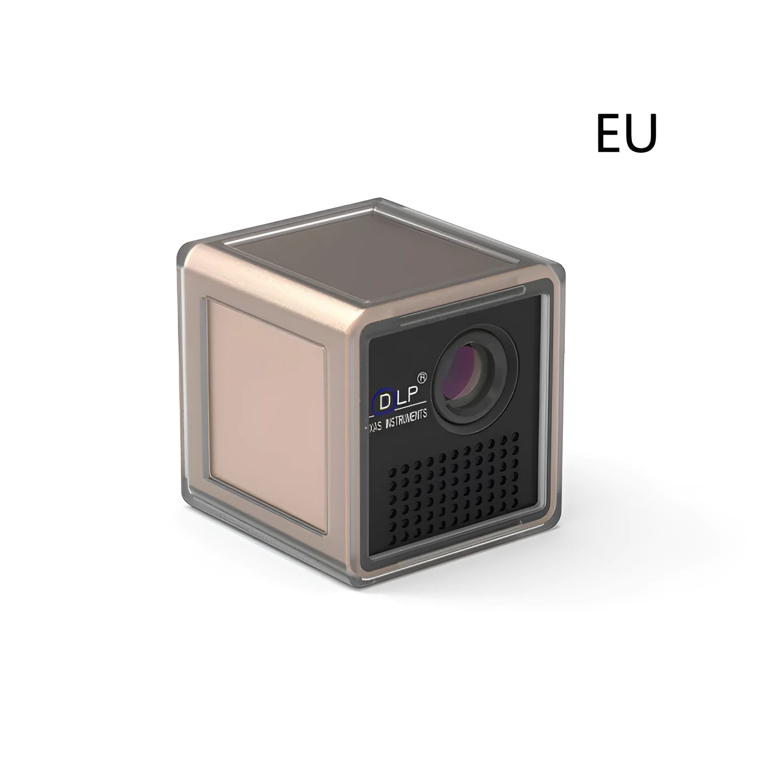 Home theater 1080p HD projector P1S front projection 16:9 UK plug on a table