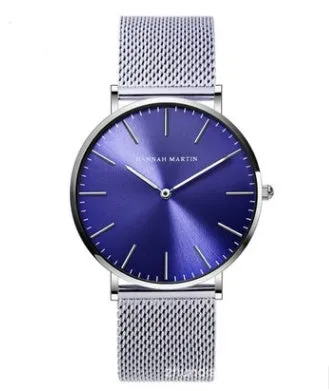 Hannah Martin ladies watch with rose gold stainless steel mesh strap and 36mm round dial