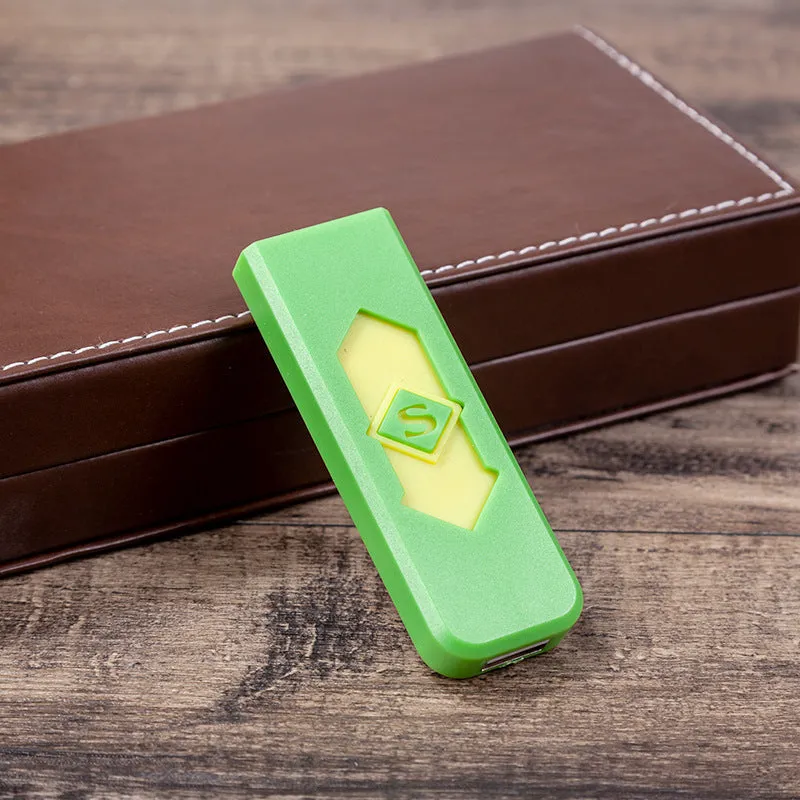 Electronic cigarette lighter in plastic with windproof function