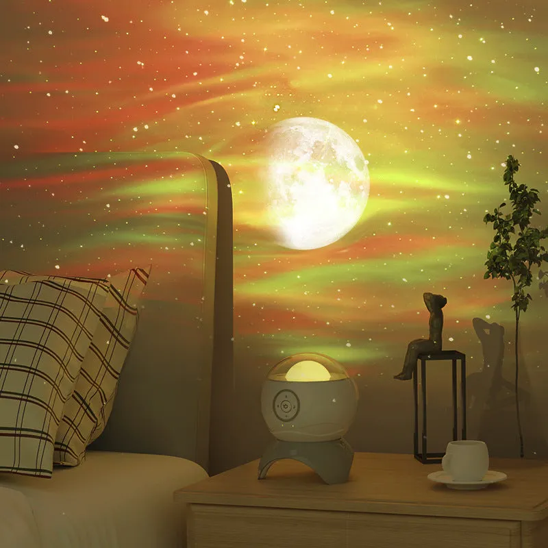 Bluetooth starry sky projector children's toy with aurora LED laser effect and remote control
