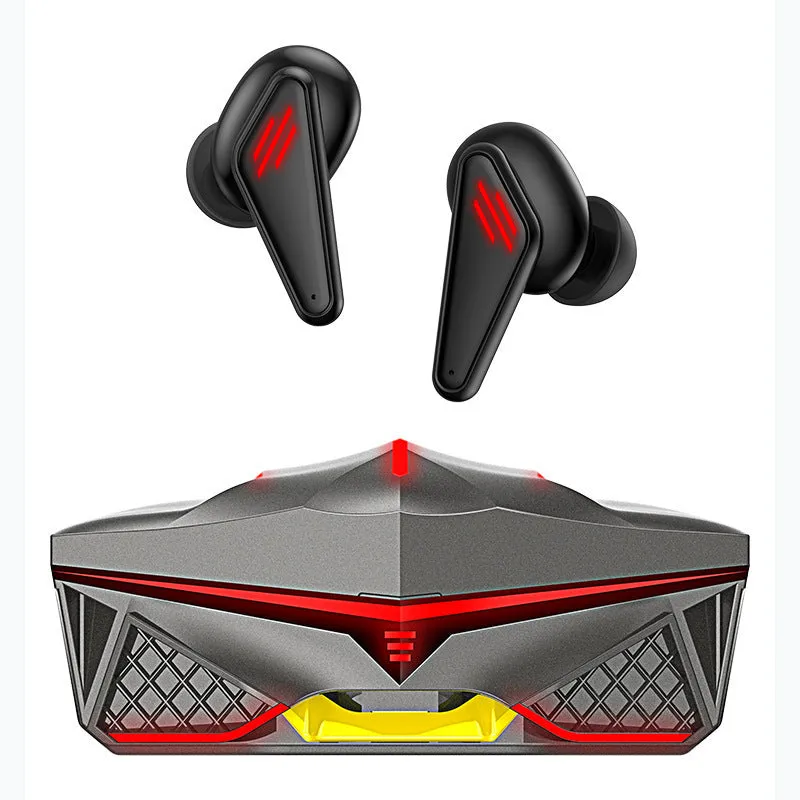 K98 Black true wireless Bluetooth in-ear headphones with charging case.