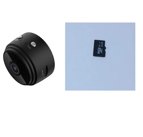 A9 WIFI wireless network camera black metal body 1080P HD indoor security camera with compact design