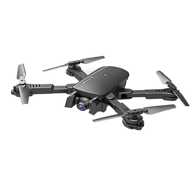 4K HD professional remote control quadcopter in black with one-key return and headless mode