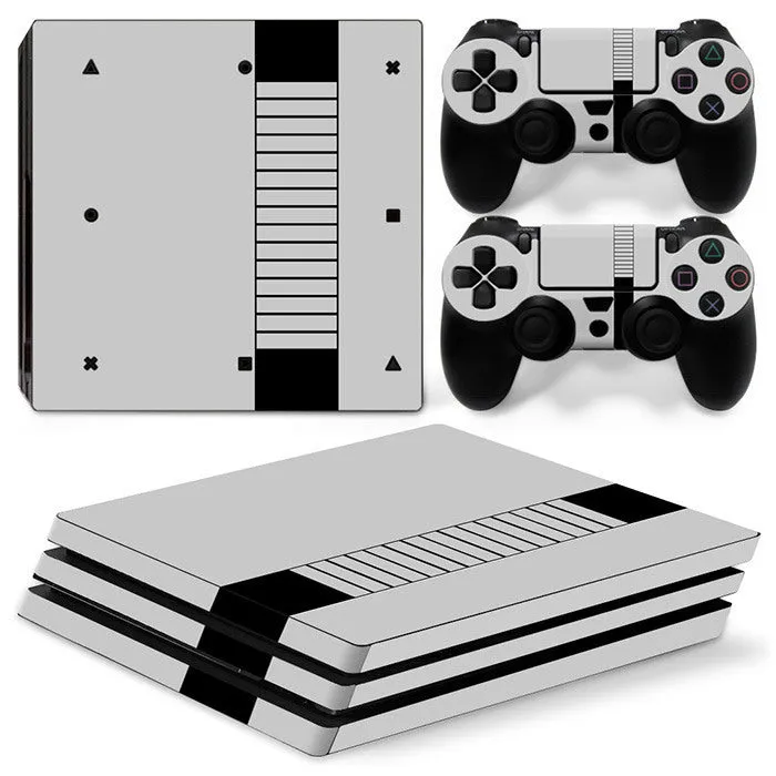PS4 Pro sticker decal in style option 1, vinyl skin for gaming console personalisation
