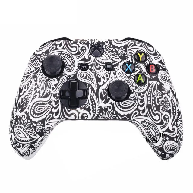 Xbox One silicone controller protective cover in camouflage pattern on a white background