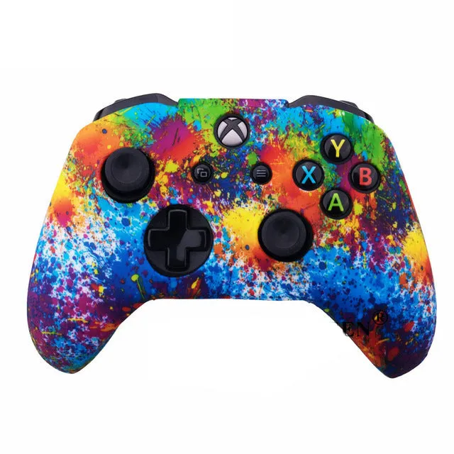 Xbox One silicone controller protective cover in camouflage pattern on a white background
