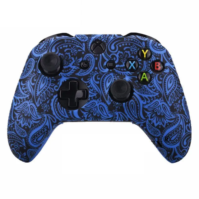 Xbox One silicone controller protective cover in camouflage pattern on a white background