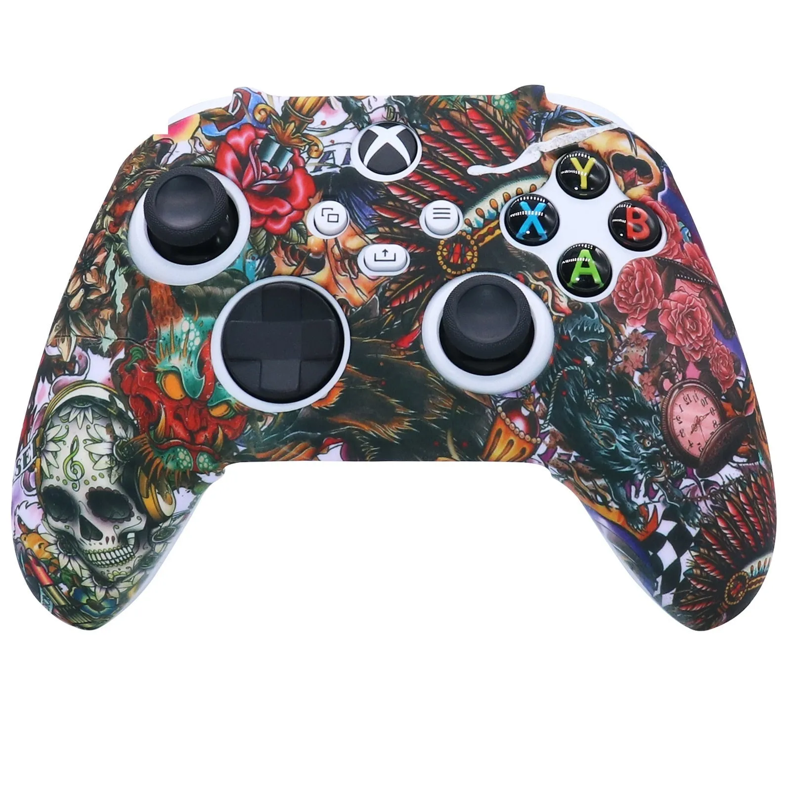 Xbox One silicone controller protective cover in camouflage pattern on a white background